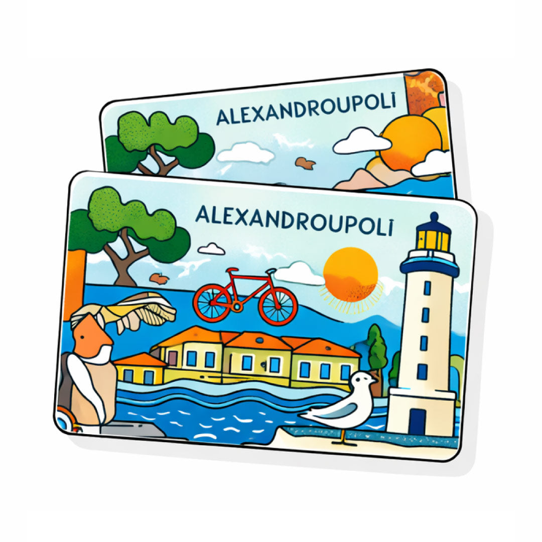 Alexandroupoli fridge magnet souvenirs inspired by the Alexandroupoli lighthouse Greece