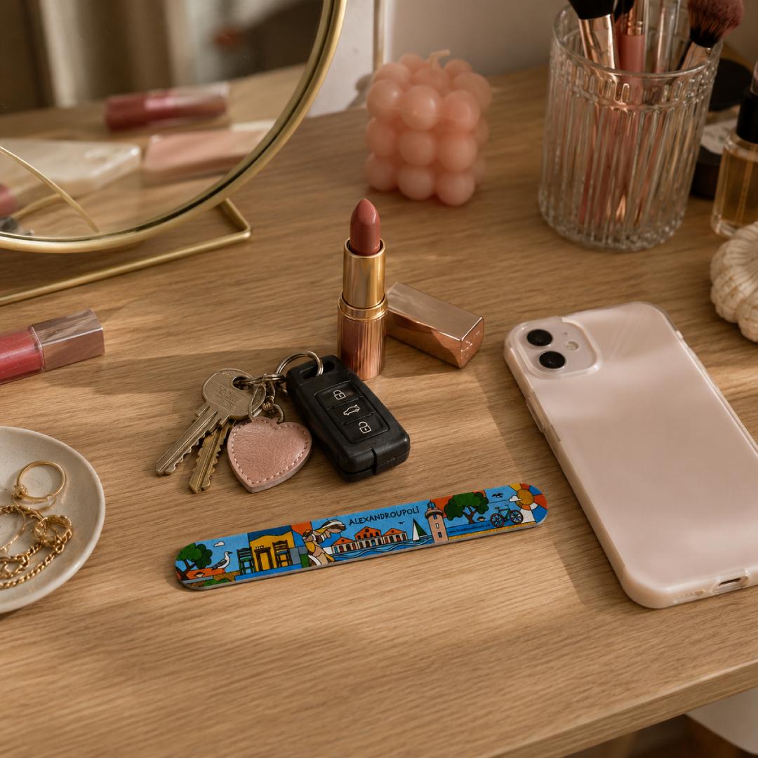 Alexandroupoli nail file in a lifestyle setting - Λίμα νυχιών Αλεξανδρούπολη σε φυσικό χώρο
