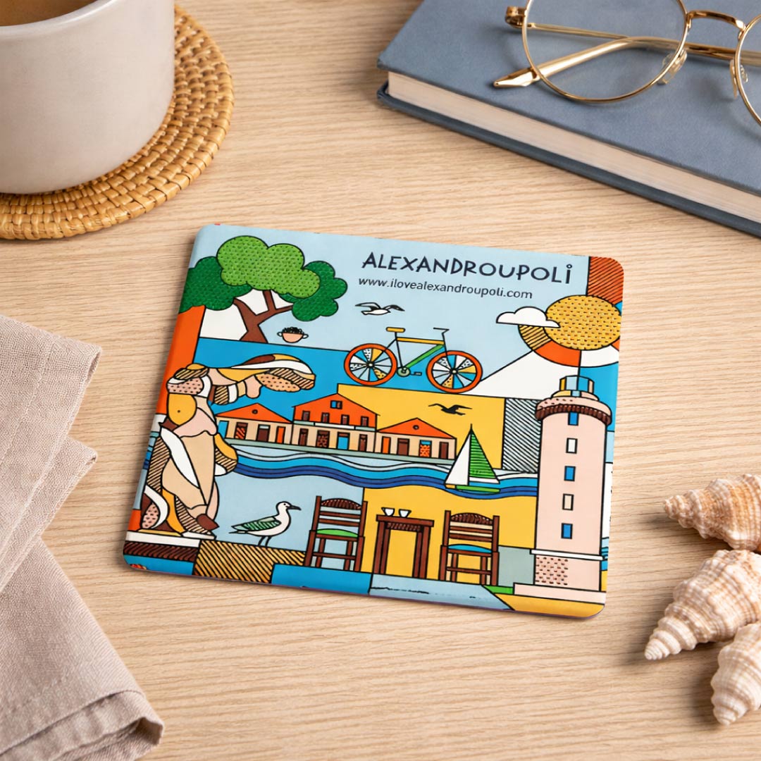 Alexandroupoli souvenir coaster Greece